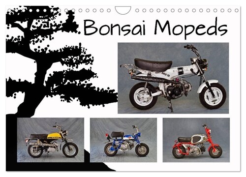 Bonsai Mopeds (Wandkalender 2024 DIN A4 quer), CALVENDO Monatskalender (Calendar)