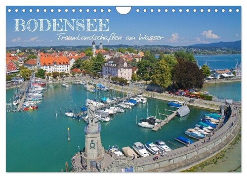 Bodensee - Traumlandschaften am Wasser (Wandkalender 2024 DIN A4 quer), CALVENDO Monatskalender (Calendar)