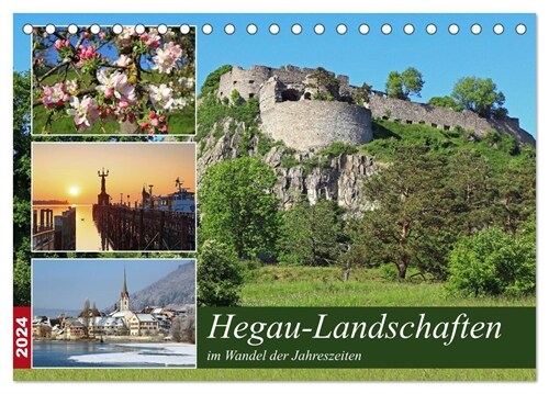 Hegau-Landschaften (Tischkalender 2024 DIN A5 quer), CALVENDO Monatskalender (Calendar)