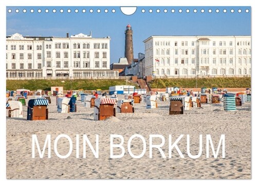 Moin Borkum (Wandkalender 2024 DIN A4 quer), CALVENDO Monatskalender (Calendar)