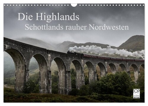 Die Highlands - Schottlands rauher Nordwesten (Wandkalender 2024 DIN A3 quer), CALVENDO Monatskalender (Calendar)