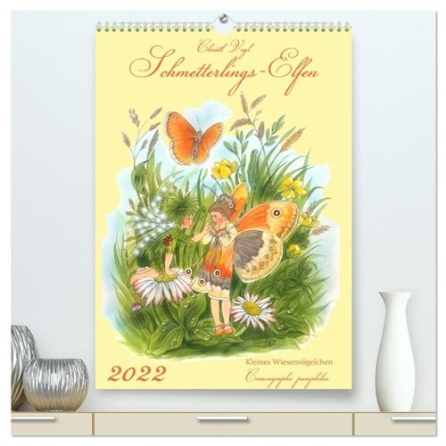 Schmetterlings-Elfen (hochwertiger Premium Wandkalender 2024 DIN A2 hoch), Kunstdruck in Hochglanz (Calendar)