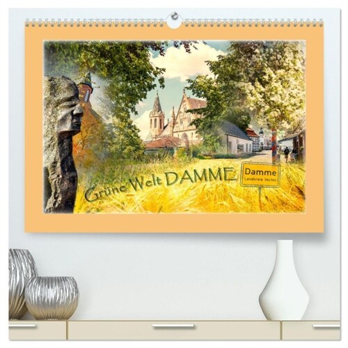 Grune Welt DAMME (hochwertiger Premium Wandkalender 2024 DIN A2 quer), Kunstdruck in Hochglanz (Calendar)