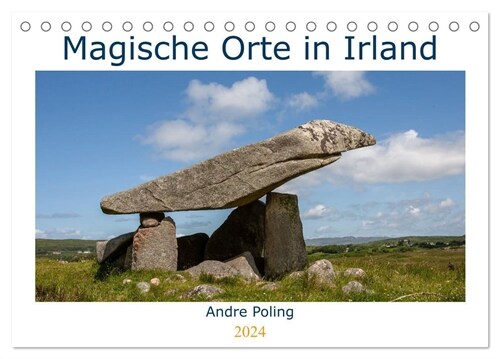 Magische Orte in Irland (Tischkalender 2024 DIN A5 quer), CALVENDO Monatskalender (Calendar)