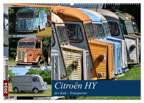 Citroen HY der Kult -Transporter (Wandkalender 2024 DIN A2 quer), CALVENDO Monatskalender (Calendar)