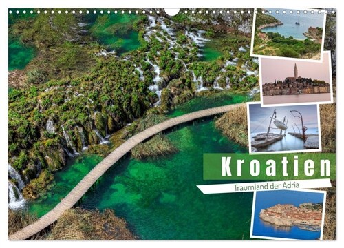 Kroatien Traumland der Adria (Wandkalender 2024 DIN A3 quer), CALVENDO Monatskalender (Calendar)