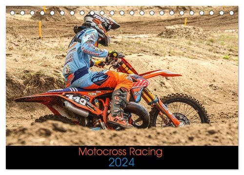 Motocross Racing 2024 (Tischkalender 2024 DIN A5 quer), CALVENDO Monatskalender (Calendar)
