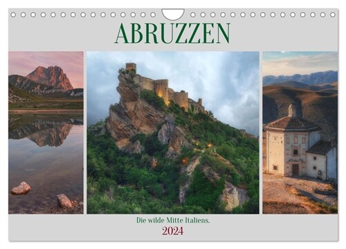 Abruzzen - Die wilde Mitte Italiens (Wandkalender 2024 DIN A4 quer), CALVENDO Monatskalender (Calendar)