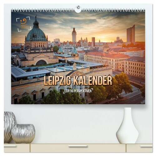 Leipzig Kalender Perspektiven (hochwertiger Premium Wandkalender 2024 DIN A2 quer), Kunstdruck in Hochglanz (Calendar)