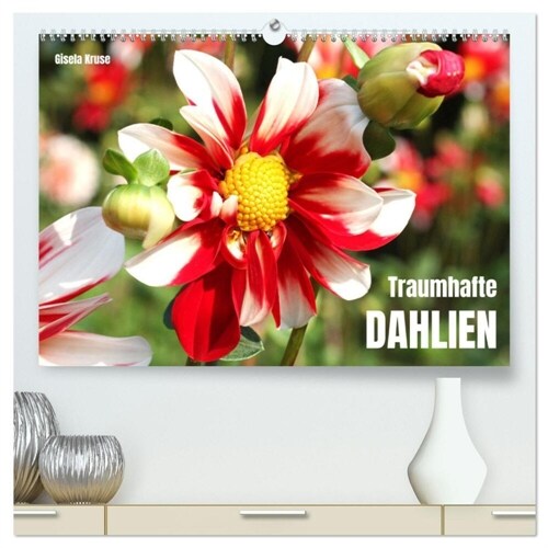 Traumhafte Dahlien (hochwertiger Premium Wandkalender 2024 DIN A2 quer), Kunstdruck in Hochglanz (Calendar)