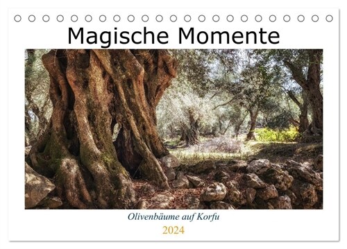 Olivenbaume auf Korfu (Tischkalender 2024 DIN A5 quer), CALVENDO Monatskalender (Calendar)