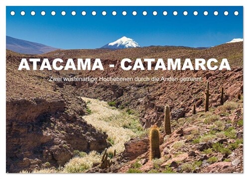 Atacama - Catamarca (Tischkalender 2024 DIN A5 quer), CALVENDO Monatskalender (Calendar)