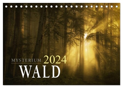 Mysterium Wald (Tischkalender 2024 DIN A5 quer), CALVENDO Monatskalender (Calendar)