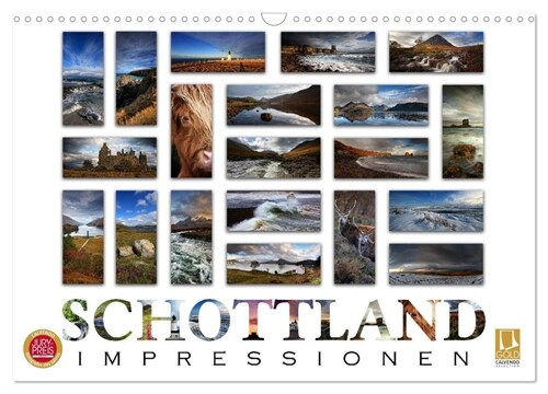 Schottland Impressionen (Wandkalender 2024 DIN A3 quer), CALVENDO Monatskalender (Calendar)