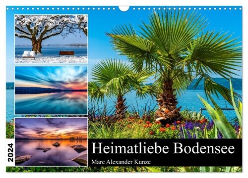 Heimatliebe Bodensee (Wandkalender 2024 DIN A3 quer), CALVENDO Monatskalender (Calendar)