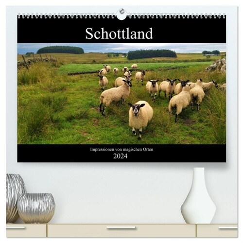 Schottland - Impressionen von magischen Orten (hochwertiger Premium Wandkalender 2024 DIN A2 quer), Kunstdruck in Hochglanz (Calendar)