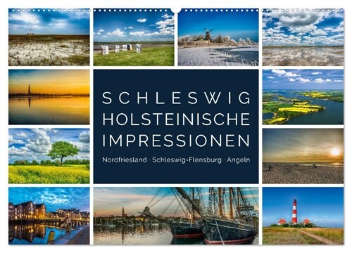 Schleswig-Holsteinische Impressionen (Wandkalender 2024 DIN A2 quer), CALVENDO Monatskalender (Calendar)