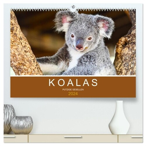 Koalas, putzige Gesellen (hochwertiger Premium Wandkalender 2024 DIN A2 quer), Kunstdruck in Hochglanz (Calendar)