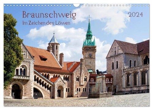 Braunschweig Im Zeichen des Lowen (Wandkalender 2024 DIN A3 quer), CALVENDO Monatskalender (Calendar)