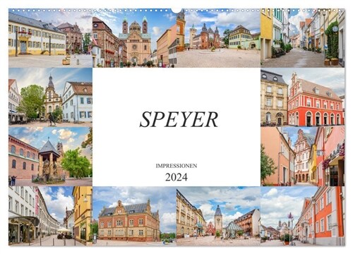 Speyer Impressionen (Wandkalender 2024 DIN A2 quer), CALVENDO Monatskalender (Calendar)