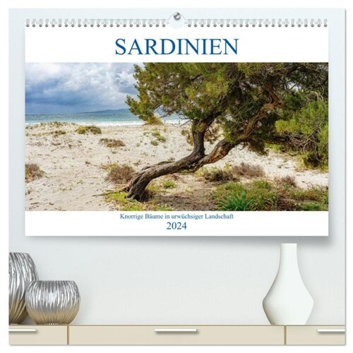 Sardinien Knorrige Baume in urwuchsiger Landschaft (hochwertiger Premium Wandkalender 2024 DIN A2 quer), Kunstdruck in Hochglanz (Calendar)