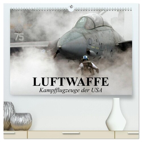 Luftwaffe. Kampfflugzeuge der USA (hochwertiger Premium Wandkalender 2024 DIN A2 quer), Kunstdruck in Hochglanz (Calendar)