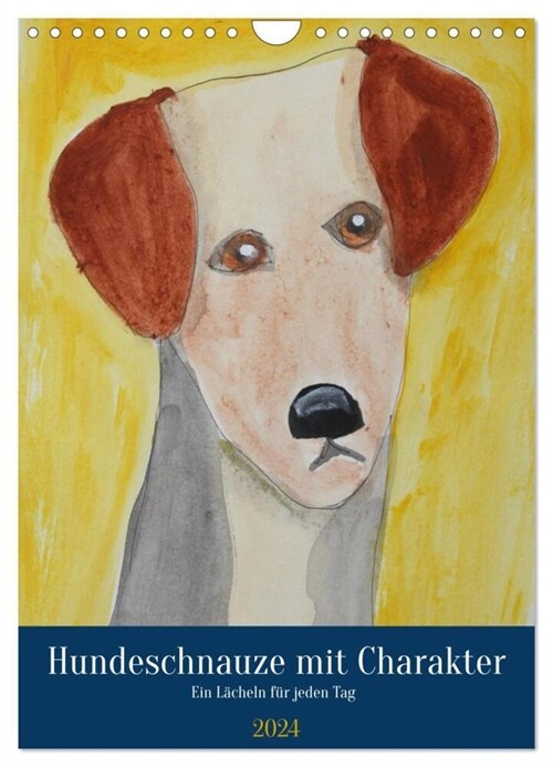 Hundeschnauze mit Charakter (Wandkalender 2024 DIN A4 hoch), CALVENDO Monatskalender (Calendar)