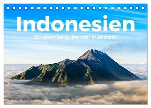 Indonesien - Ein atemberaubender Inselstaat. (Tischkalender 2024 DIN A5 quer), CALVENDO Monatskalender (Calendar)