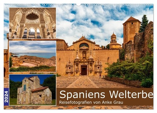 Spaniens Welterbe (Wandkalender 2024 DIN A2 quer), CALVENDO Monatskalender (Calendar)