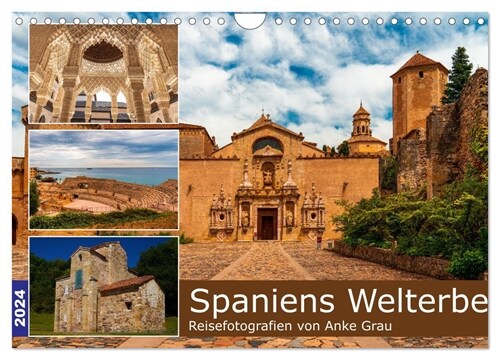 Spaniens Welterbe (Wandkalender 2024 DIN A4 quer), CALVENDO Monatskalender (Calendar)