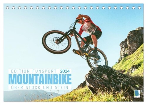 Mountainbike - Uber Stock und Stein: Edition Funsport (Tischkalender 2024 DIN A5 quer), CALVENDO Monatskalender (Calendar)