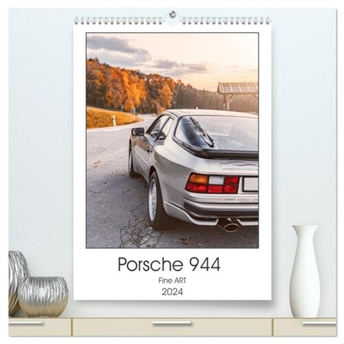Porsche 944 - Fine Art (hochwertiger Premium Wandkalender 2024 DIN A2 hoch), Kunstdruck in Hochglanz (Calendar)