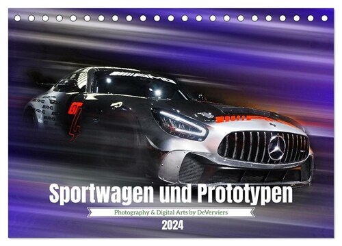 Sportwagen und Prototypen (Tischkalender 2024 DIN A5 quer), CALVENDO Monatskalender (Calendar)