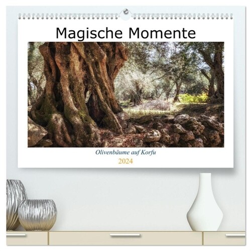 Olivenbaume auf Korfu (hochwertiger Premium Wandkalender 2024 DIN A2 quer), Kunstdruck in Hochglanz (Calendar)