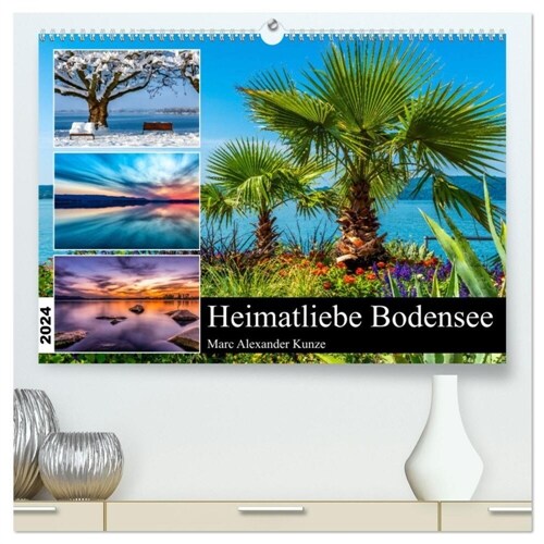 Heimatliebe Bodensee (hochwertiger Premium Wandkalender 2024 DIN A2 quer), Kunstdruck in Hochglanz (Calendar)