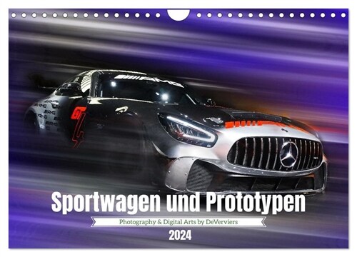 Sportwagen und Prototypen (Wandkalender 2024 DIN A4 quer), CALVENDO Monatskalender (Calendar)