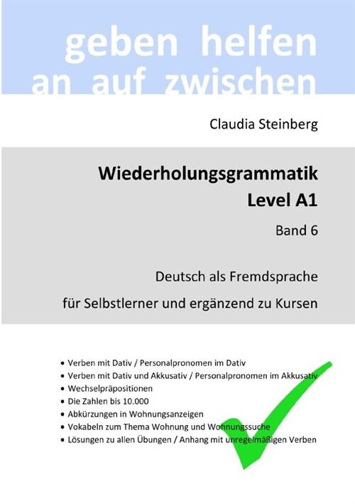 DaF - Wiederholungsgrammatik A1 - Band 6 (Paperback)