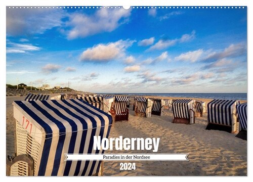 Norderney Paradies in der Nordsee (Wandkalender 2024 DIN A2 quer), CALVENDO Monatskalender (Calendar)