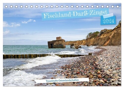 Fischland-Darß-Zingst - Traumhafte Ostseelandschaften (Tischkalender 2024 DIN A5 quer), CALVENDO Monatskalender (Calendar)