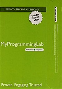 Mylab Programming with Pearson Etext -- Access Code Card -- For Java Software Solutions: Foundations of Program Design (Hardcover, 8)