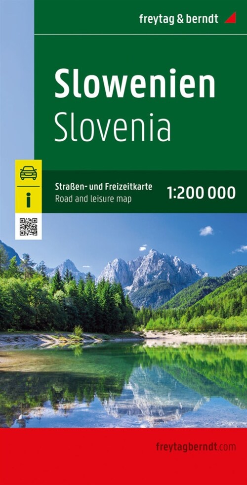 Slowenien, Straßen- und Freizeitkarte 1:200.000, freytag & berndt (Sheet Map)