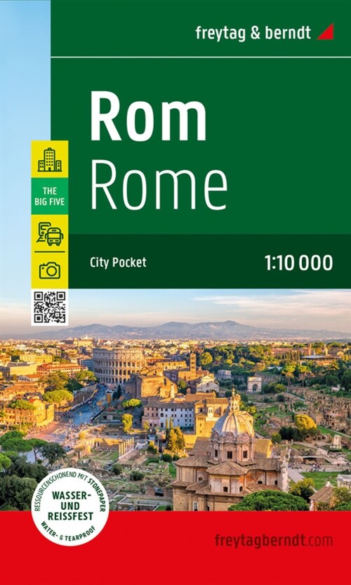 Rom, Stadtplan 1:10.000, freytag & berndt (Sheet Map)
