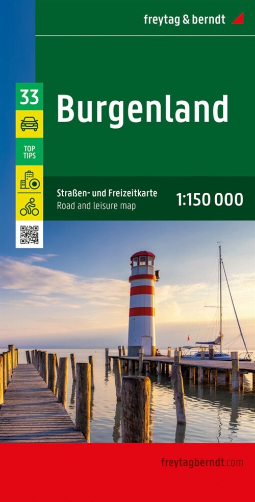 Burgenland, Straßen- und Freizeitkarte 1:150.000, freytag & berndt (Sheet Map)
