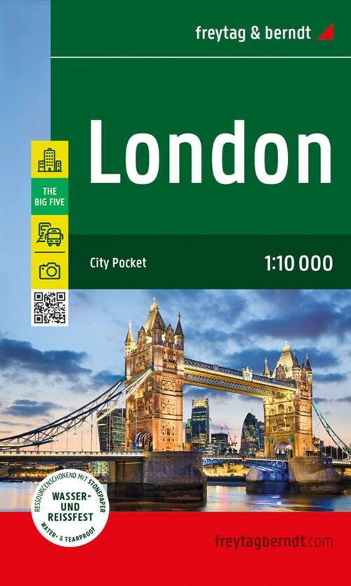 London, Stadtplan 1:10.000, freytag & berndt (Sheet Map)