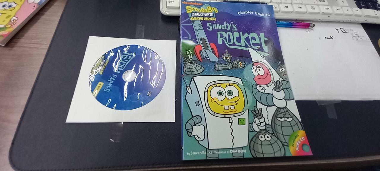 [중고] SpongeBob Squarepants Chapter Book #6 : Sandy‘s Rocket (Paperback+Tape1개)