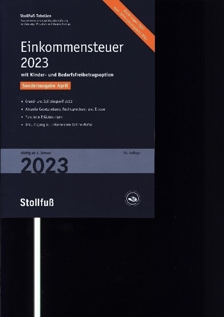 Tabelle, Einkommensteuer 2023 Sonderausgabe April (Paperback)