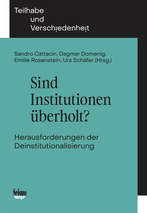 Sind Institutionen uberholt (Paperback)