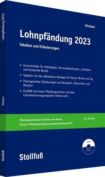 Lohnpfandung 2023 (Paperback)