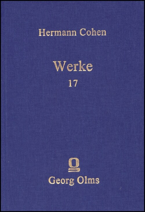 Hermann Cohen. Werke (Hardcover)