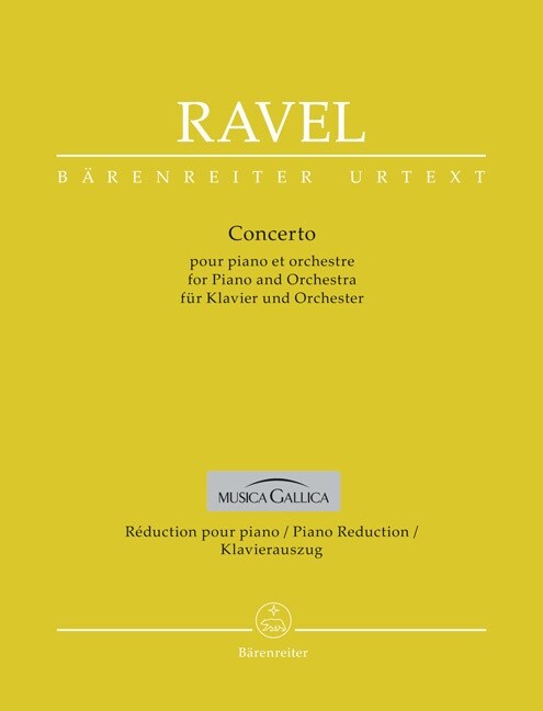 Concerto fur Klavier und Orchester G-Dur (Sheet Music)